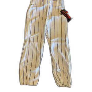 ⚾ All-Star Youth Baseball Pants – White with Purple Pinstripes ⚾ NWT
